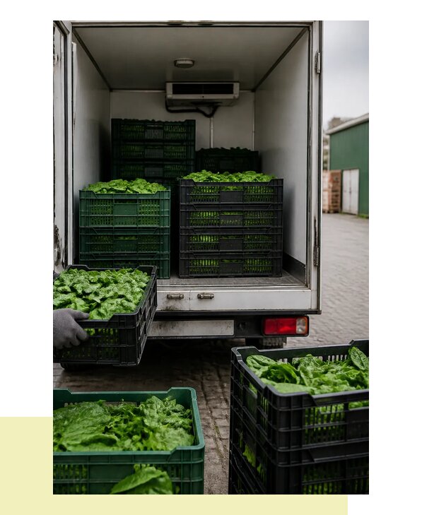 Перевозка шпината в Сосногорск с сохранением свежести продукции